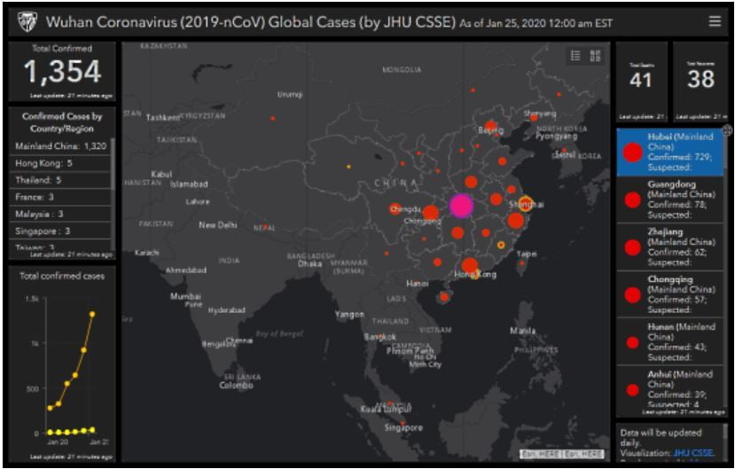 Up-to-date Coronavirus Count